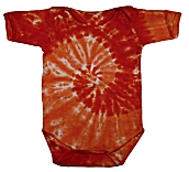Tie Dye Infant Onesie - Spiral Orange
