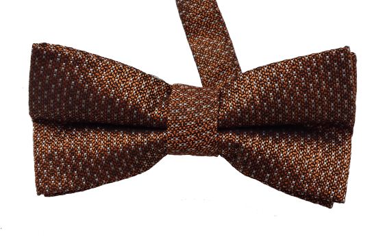 Microfiber Rust Patterned Boys Bow Ties