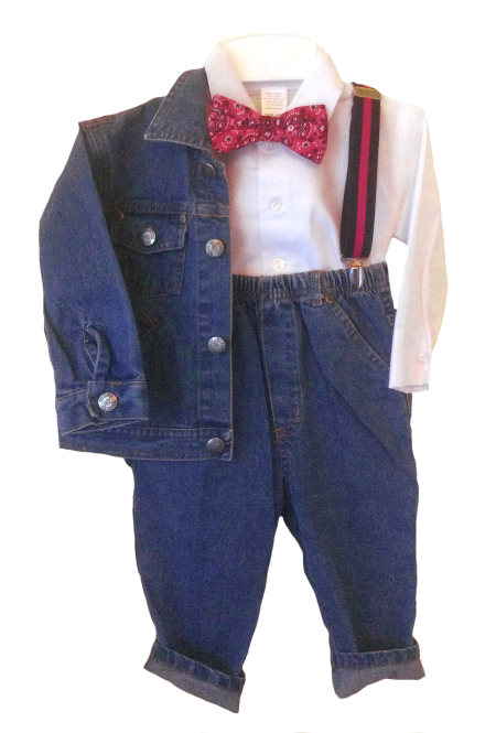 **New** Cowboy Country Reds Denim Trucker Jacket & Jeans