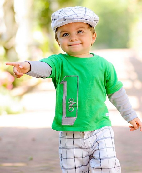 Newsboy Driver Golf Cap for Infants - White Plaid