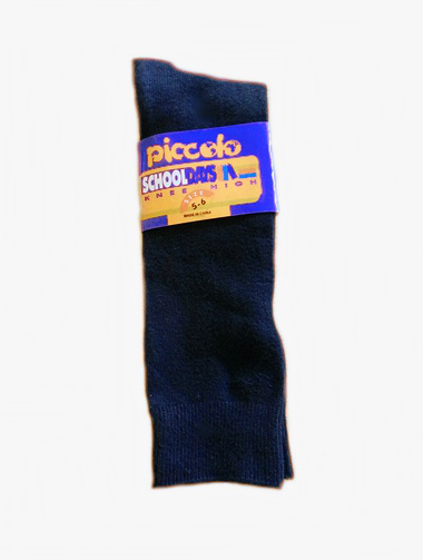 Cotton Boys Dress Knee Socks - Black