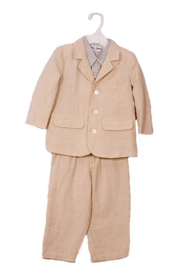 Boy's Spring Summer Lt Khaki Suit