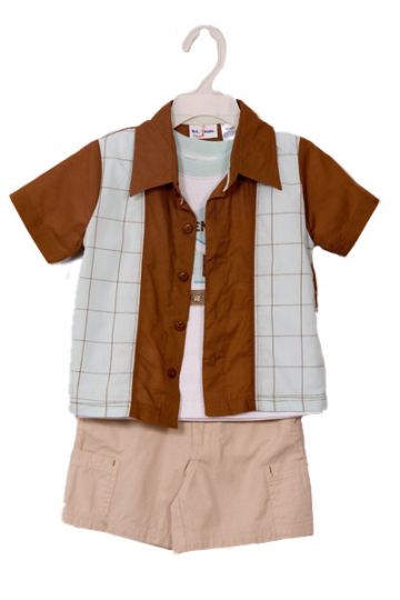 3 - Piece Toddler Retro Style Bowling League Shorts Set - Sale