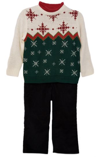 Boy's Hit The Slopes 3 - Piece Holiday Sweater Set SALE