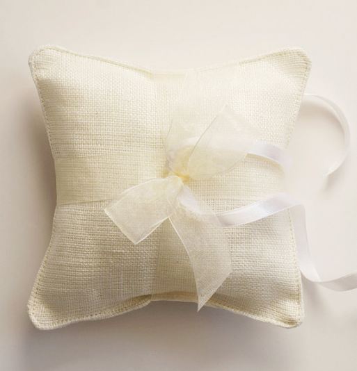 Nordic Linen Handmade Ring Bearer Pillow