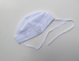 White Cotton Sailor Hat - Infant