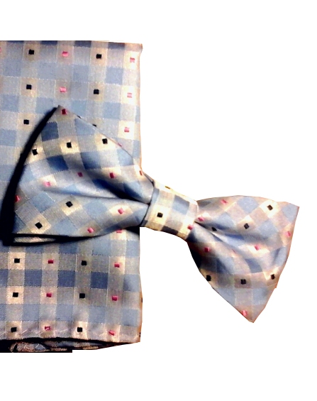 Bow Tie & Hanky Set - Lt Blue