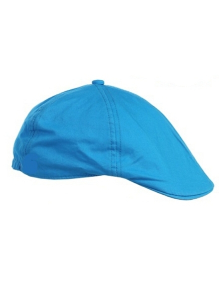 Linen/Cotton French Newsboy Driver Cap - Turquoise