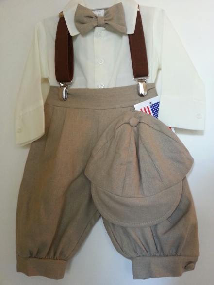 Mushroom Vintage Style Knickerbocker 5 Pc Set