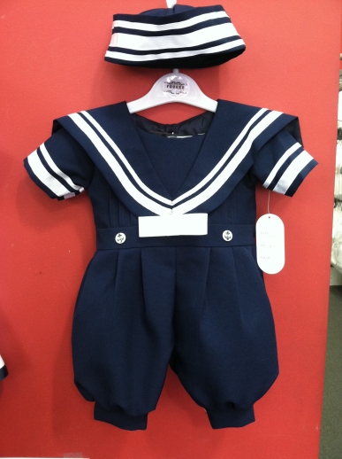 Navy Sailor Romper & Hat