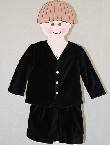 Black 2 - Piece Velveteen Eton Suit