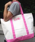 The Personalized Tremendous Tote in Pink