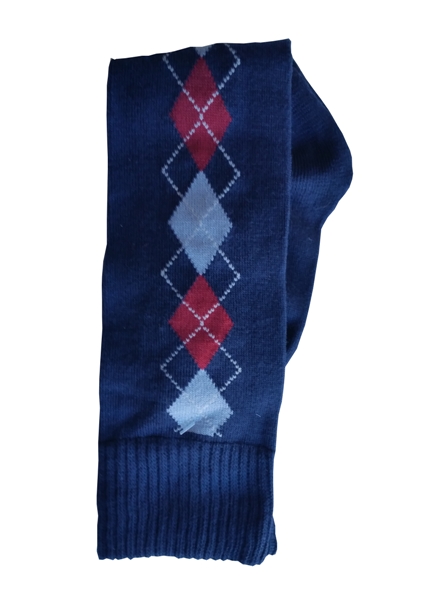 Older Boys Argyle Knee Socks - NV