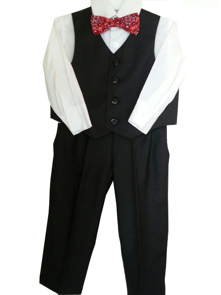 Boys Western Formal Vested Suit