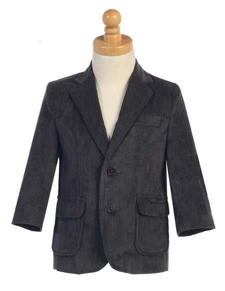 **New Winter/Spring Warm-Ups** Corduroy Charcoal Blazer