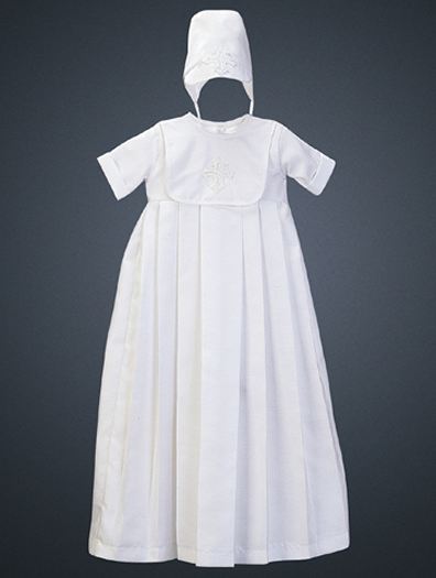 Boy's Shantung Christening Gown - Heirloom  Collection