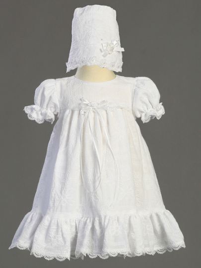 Baby Girl Cotton Embroidered Christening Dress