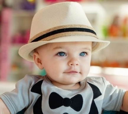 Woven Cotton Fedora w/ Burlap Band