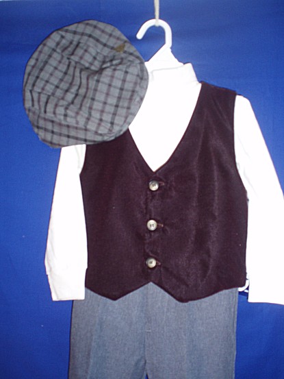 3 - Piece Velvet Vest & Slacks Set