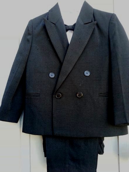 67% Off Close-Out Black Rayon Boys Suit Sz 4