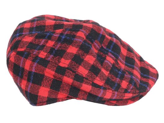 Red Plaid Newsboy Driver Cap SALE