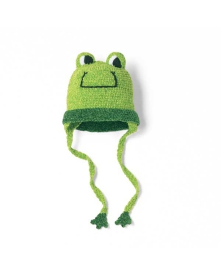 Crocheted Frog DayLee Designs Baby Hat