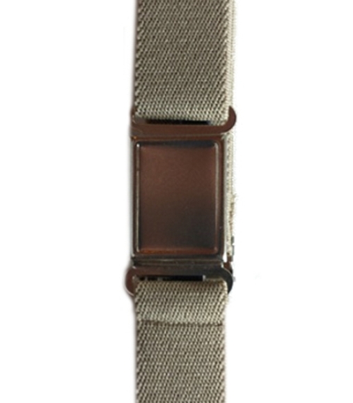 Magnetic Buckle DIY Stretch School Belts - Khaki