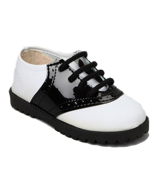 Black & White Patent Saddle Shoes *Sale*