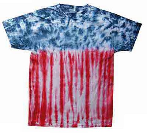 Patriotic Tie Dye Tee Shirt