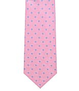Polka Dot Zipper Tie - Pink & Blue