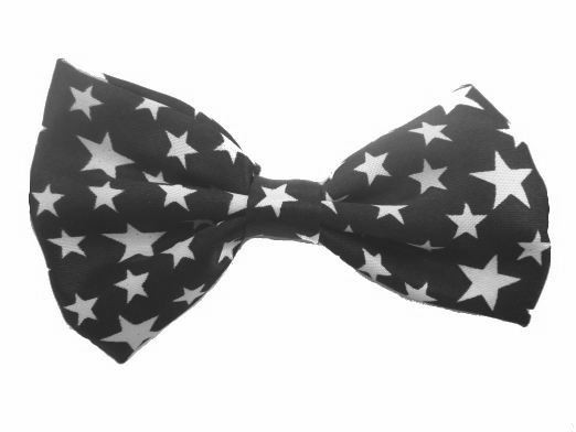 Infants and Toddlers Patterned Bow Ties - White Stars