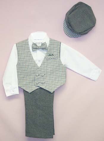 Gray Slacks Set With Cap Sale