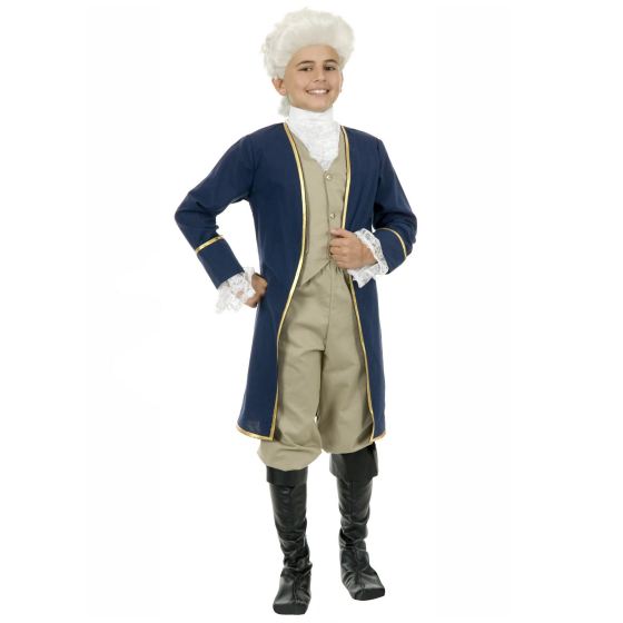 George Washington Child Kids Boys Hisotrical Costume