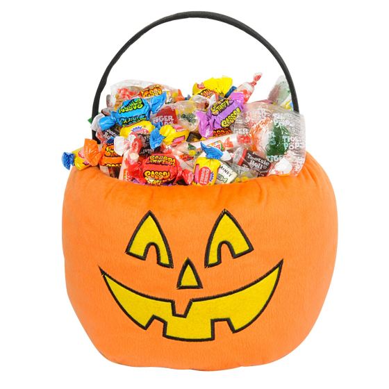 Halloween Pumpkin Plush Basket