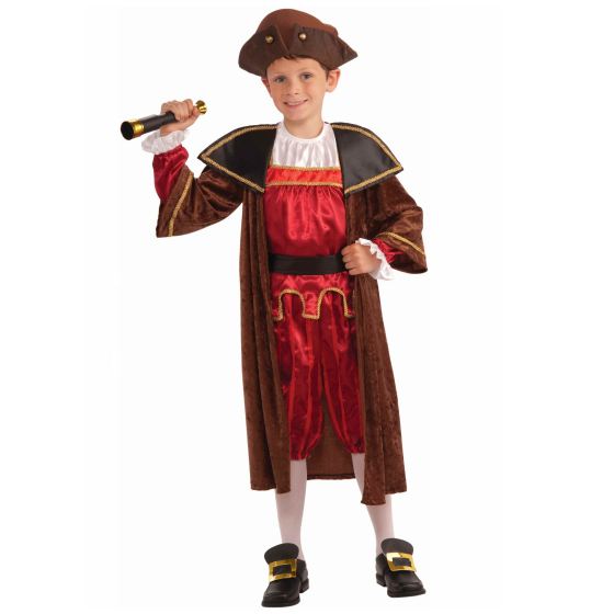 Kids Boys Columbus Child Historical Costume