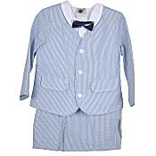 Good Lad Navy Seersucker Eton Suit