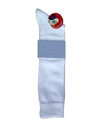 Boy's Cotton Knee Socks - White