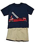 Infant Firetruck Short Set Item #LJ524