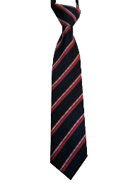 Red & Black Striped Zipper Ties - 12 in.