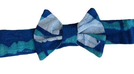 African Cotton Boys Bow Ties - Teal