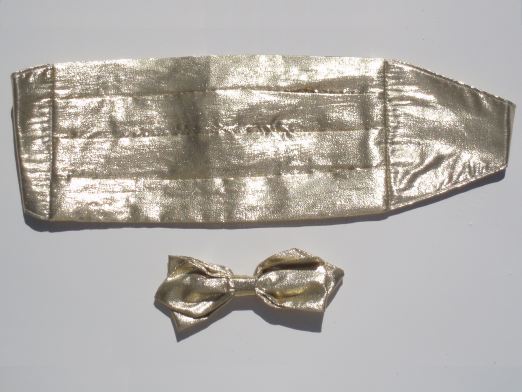 Close-Out Metallic Gold Cummerbund Set