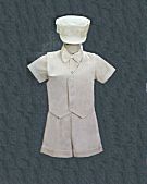 Ivory Rayon 5 - Piece Shorts Set