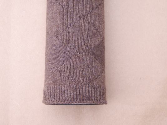 Boys Cotton Knee Socks - Brown Argyle