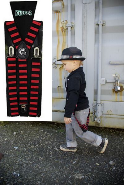 Knuckleheads Striped Suspenders SALE