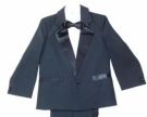 Black Peaked Lapel Tuxedo / Color Cummerbund