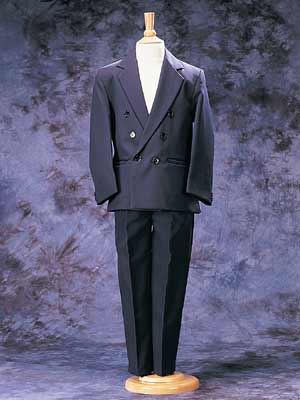 2 Piece Suit - Black OR Navy Husky Blazer Jacket And Husky Pants Special Occasion