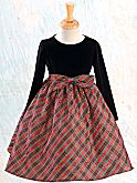 Clearance Holiday Dress In Velvet & Taffeta