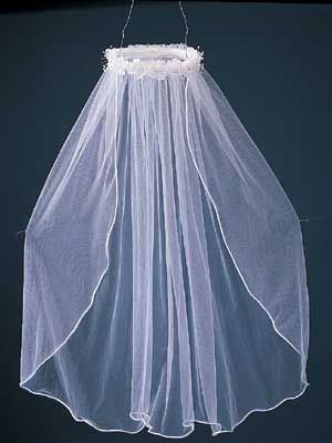 Girl's Communion Veil - Pearl Accents
