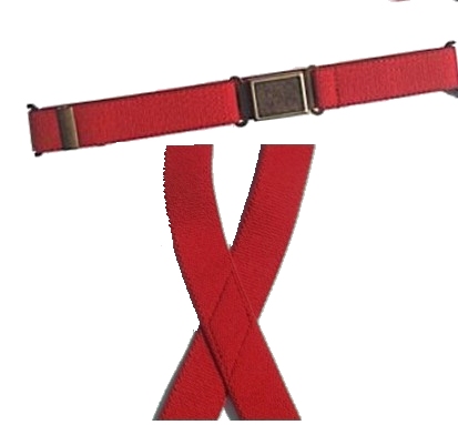2 Red Magnetic Belts and 2 Red Suspenders for Toddlers SPECIAL