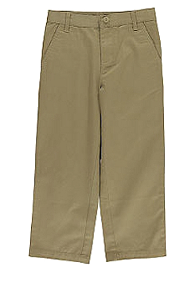 Toddler Boys Khaki Cotton Twill Pants